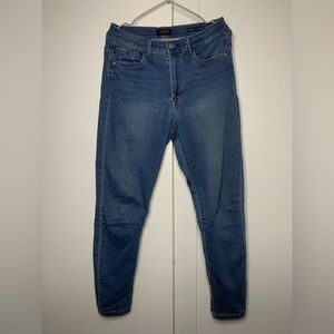 Blue Skinny Jeans with Classic Fading